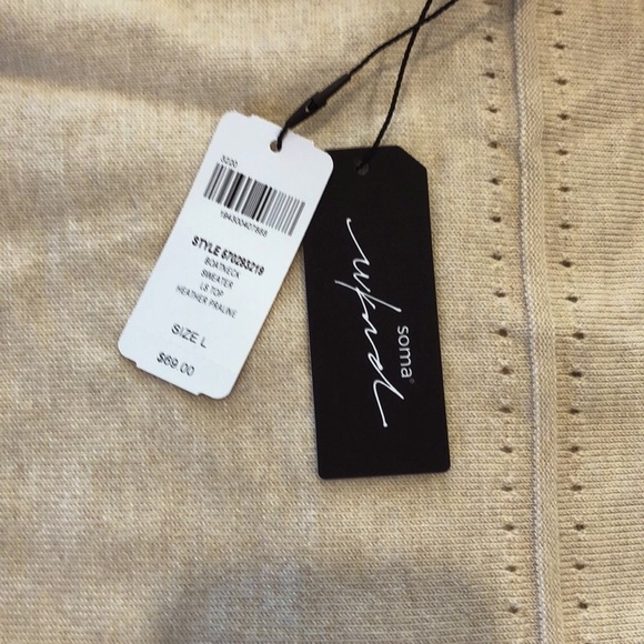 Soma  Bateau Neck Sweater - new with tags - Picture 3 of 3
